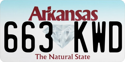 AR license plate 663KWD