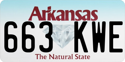 AR license plate 663KWE