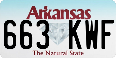 AR license plate 663KWF