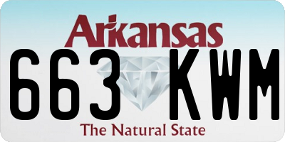 AR license plate 663KWM