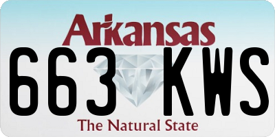 AR license plate 663KWS