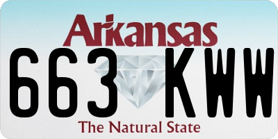 AR license plate 663KWW