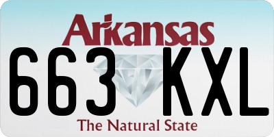 AR license plate 663KXL
