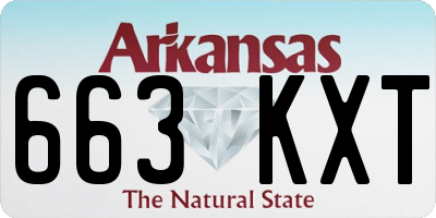AR license plate 663KXT