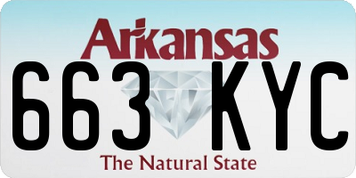 AR license plate 663KYC