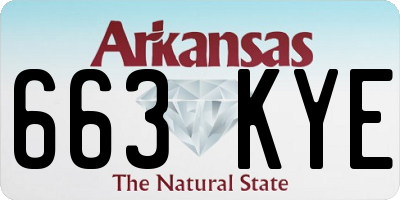 AR license plate 663KYE