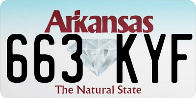 AR license plate 663KYF