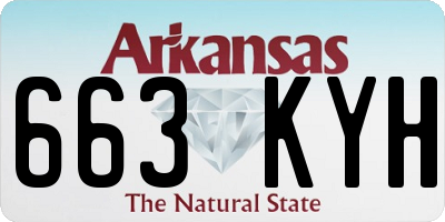AR license plate 663KYH