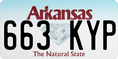 AR license plate 663KYP