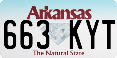 AR license plate 663KYT