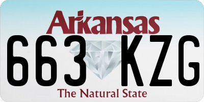 AR license plate 663KZG