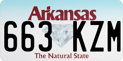 AR license plate 663KZM