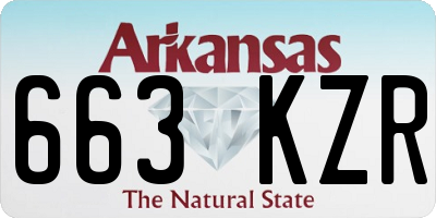 AR license plate 663KZR