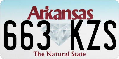 AR license plate 663KZS