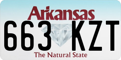 AR license plate 663KZT