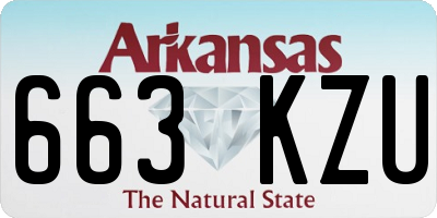 AR license plate 663KZU