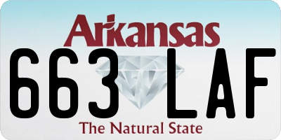 AR license plate 663LAF