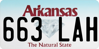 AR license plate 663LAH