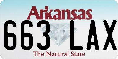 AR license plate 663LAX