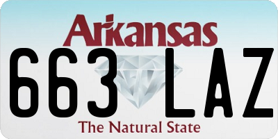 AR license plate 663LAZ