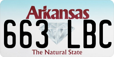 AR license plate 663LBC