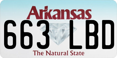AR license plate 663LBD