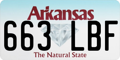 AR license plate 663LBF
