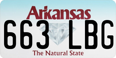 AR license plate 663LBG