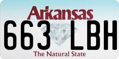 AR license plate 663LBH
