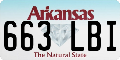AR license plate 663LBI