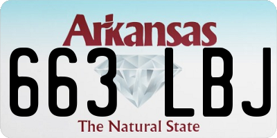 AR license plate 663LBJ