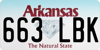 AR license plate 663LBK