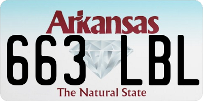AR license plate 663LBL