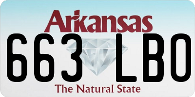AR license plate 663LBO