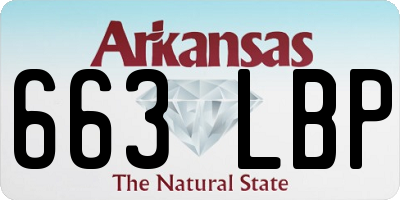 AR license plate 663LBP