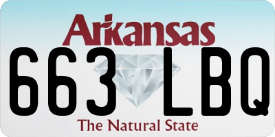 AR license plate 663LBQ