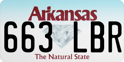 AR license plate 663LBR
