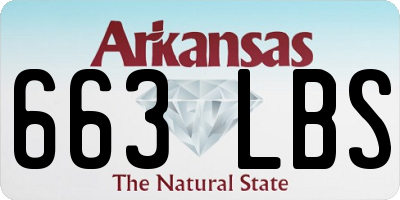 AR license plate 663LBS