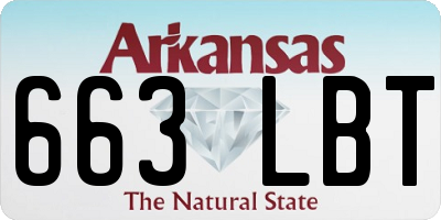 AR license plate 663LBT