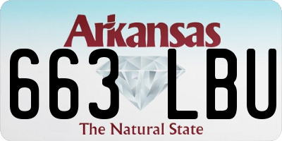 AR license plate 663LBU