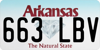 AR license plate 663LBV