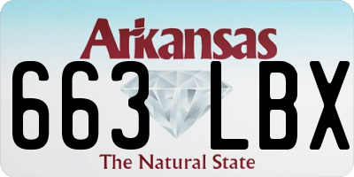 AR license plate 663LBX