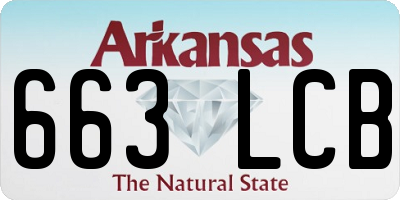 AR license plate 663LCB