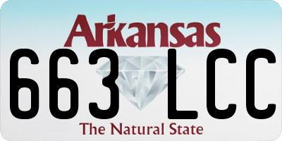AR license plate 663LCC