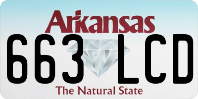 AR license plate 663LCD
