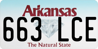 AR license plate 663LCE