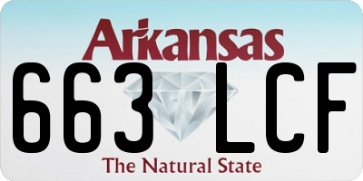 AR license plate 663LCF