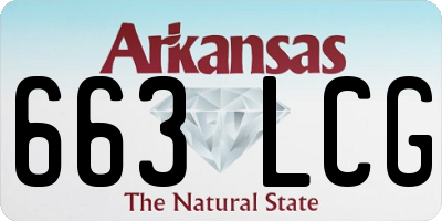 AR license plate 663LCG