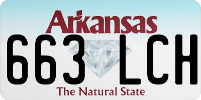 AR license plate 663LCH
