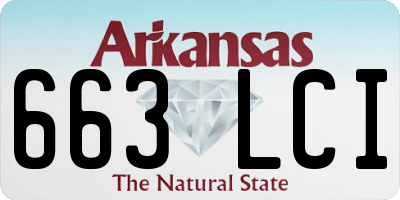 AR license plate 663LCI